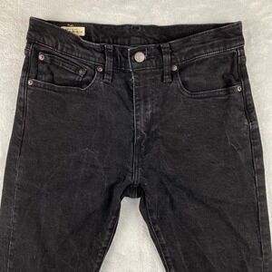 Levis Premium 512 Jeans Mens 30x28* Black Slim Tapered Stretch American Denim